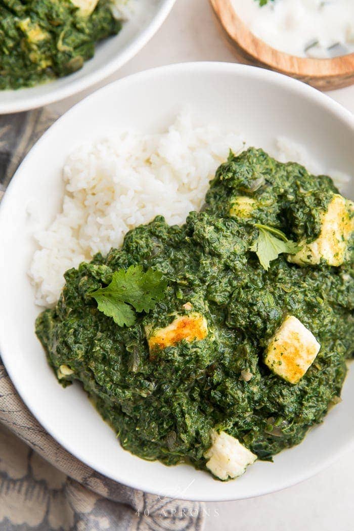 Palak Paneer Rice Bowls