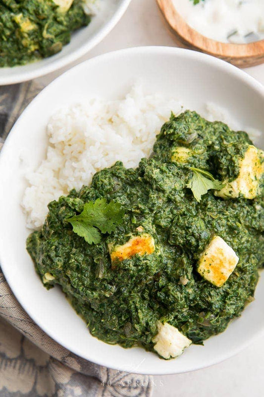 Palak Paneer Rice Bowls